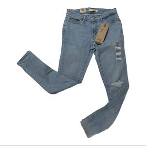 Levi’s 711 Ankle Skinny Destructed Jeans Sz 26 NWT